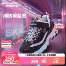 Skechers斯凯奇学生童鞋熊猫鞋男女童运动鞋老爹鞋魔术贴休闲跑鞋996212L