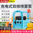 电动喷雾器农用手提式打药机弥雾机高压隔膜泵机器果树园林打药泵抽水机 双泵20安锂电池顶配版+50米高压管