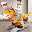 儿童玩具侏罗纪世界恐龙可骑可坐人滑步车超大号霸王龙模型玩偶仿真玩具男孩3-6岁发光喷雾滑滑车 霸王龙声光滑步车【喷雾+讲故事+可骑可坐人】