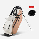 2022新款高尔夫球包golfbag纤皮革轻便支架包男女通用6格 白玫瑰金(6格)