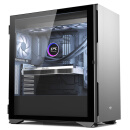 爱国者（aigo）YOGO K1钛灰色 超高兼容性 9风扇位 电脑机箱  E-ATX/ATX主板/360水冷/钢化玻璃全侧/4090显卡