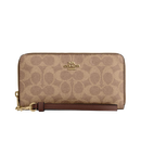 【9成新】蔻驰（COACH）【品牌直供】女士手拿包钱包CW778IMXHE 棕黄色   