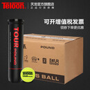 天龙（Teloon） 网球比赛校园业余训练习用球桶装高弹耐磨 TOUR POUND（4只/听）1箱24听