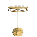 云净天童装店货架服装架圆形旋转中间展示架简约中岛架落地式挂衣服架子 50*50*135金色 官方标配