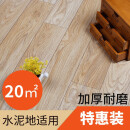 【20平米】家用地板革加厚耐磨pvc地板贴水泥地铺地板环保胶塑胶地板塑料地贴地胶垫 （20平方）基础款Y106