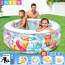 INTEX充气水池户外儿童游泳池家用加厚加大亲子互动宝宝洗澡池 58480