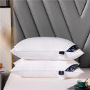 羽绒枕一对装五星级酒店专用枕头枕芯白鹅绒枕家用 白色中枕一对