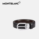 万宝龙（MONTBLANC）男士经典系列椭圆形针扣皮带黑/棕色腰带38157/128135