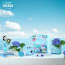 INSTAX富士instax立拍立得 一次成像相机 mini12精美礼盒 海岛绣球 含10张fafa花边相纸