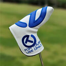 TIT通用泰特利斯高尔夫球杆套一字直条推杆套 杆头 球杆保护帽套 圈T 白蓝 强磁闭合