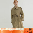 fano studios范洛Fano 经典廓形气质风衣外套女中长款经典英伦风系带2026春季 卡其色 XS （第二批）