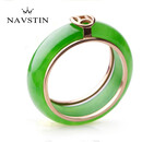 奈维斯汀婚戒和田玉戒指碧玉指环男女女520礼物 15号=内径毫米