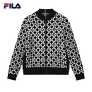 斐乐（FILA） FILA 斐乐官方女子编织外套2023春新款基础时尚休闲编织开衫上衣 正黑色-BK 165/84A/M