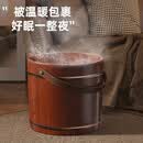 百年正和手提泡脚桶木桶家用木质洗脚盆泡脚盆木盆足浴桶过小腿实木洗脚桶 30cm高手提足浴桶