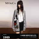 MO&Co.2023秋新品迪士尼米奇联名系列含羊毛毛织外套MBC3CART09 中花灰色 S/160