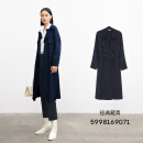 麦檬MM英伦风韩系经典春季中长款风衣外套女商场同款时尚通勤 藏青5998169071 S