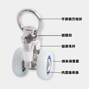 轨道窗帘滑轮金属轴承轮窗帘配件滚轮静音滚珠 合金轴承轮（白色） 30个