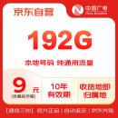 中国广电流量卡9元/月（192G通用流量+本地号码）5G长期套餐移动基站手机卡电话卡