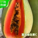 京鲜生  海南中白红心木瓜  净重3斤   单果500-750g  源头直发  包邮
