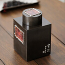 斑锡·龙赖庆国大师工作室作品 拔犀堂 窗外茶仓 斑锡龙复古纯锡茶叶罐