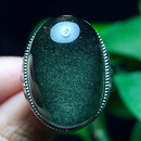 寻然星光绿幽灵银戒指无优化收藏全品无暇满晶体颜色好意境美招财聚财