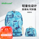 WELLHOUSE 背包 折叠男女双肩包户外皮肤包备用包袋防水轻便 迷彩天蓝