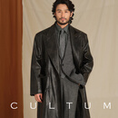 CULTUM【复古洗水工艺】秋冬意式宽松皮夹克双排戗驳领柴斯特皮衣外套男 黑色 M (50)
