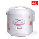 Midea/美的电饭煲3L/4L/5L升家用宿舍老式机械电饭锅2-3-4-5-6-8人【尾货机】 【4L白色】豪华版电饭煲