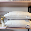 梓丹 枕头枕芯磨毛压花羽丝绒高弹枕芯 单只装 全棉荞麦枕