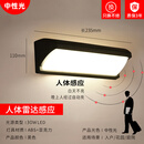 微伙户外壁灯防水过道楼梯庭院门口室外led超亮防水灯阳台浴室墙壁灯 D款小号新30W中性光(感应款)