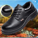 芭麦图奥迪4S店劳保鞋 皮安全鞋防砸防穿刺工作鞋宝马奔驰防砸鞋透气款 黑色 秋冬款 42