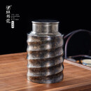 斑锡·龙 徐云勇大师作品 福运茶仓 斑锡龙复古手工锡罐纯锡密封茶叶罐