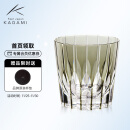 KAGAMI 日本进口万华镜星芒杯切子水晶玻璃手工艺品威士忌酒杯手作礼物礼品