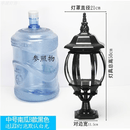 祎琳（yilin）户外围墙灯柱头灯防水门柱灯大门灯复古庭院灯欧式室外别墅柱子灯 黑色中号：透明四方座款