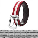 GOLF新款高尔夫腰带 帆布皮带真皮牛皮运动休闲裤带男女通用 时尚百搭 红色 105cm