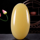 黄玉原石手把件貔貅手玩件男士 玉石手把玩件摆件健身 无雕刻原石