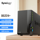 群晖（Synology）DS224+ 四核心  2盘位 NAS 网络存储服务器 团队办公 私有云 文件共享备份