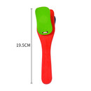 网童奇贝木质响板打击乐器儿童幼儿早教长柄子午板拍板奥尔夫音乐节奏表演 绿色长柄响板