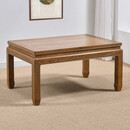 寻古红木家具非洲鸡翅木（学名：非洲崖豆木）大茶几实木中式边桌榻榻米飘窗桌炕几炕桌阳台休闲棋牌小桌子V 长92*宽64*高48cm