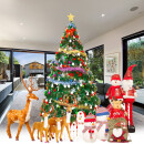 可爱布丁圣诞树套装松针1.5米大型加密豪华树橱窗装饰品圣诞礼物新年送礼物