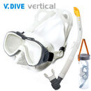 威带夫潜水（V.DIVE Vertical） 专业潜水镜呼吸管套装 浮潜深潜三宝装备 水肺深潜面镜 WSC-101 套装
