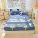 雅芳婷全棉床笠单件纯棉床单防滑床罩1.8m床垫防尘套席梦思保护套 星光闪闪 150x200cm纯棉单床笠