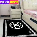 星晚ins地毯卧室少女耐脏床边毯打地铺客厅大面积全铺房间可定制 南S-黑色COC 200*300cm