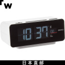 精工(SEIKO)【日本直邮】精工 台式时钟 白色7.2×16.8×9.6 cm 电波数字DL213W