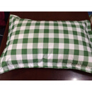 奈曲医院用的枕套单人诊所病房床上用品枕皮病床宿舍非一对全棉纯棉枕 绿白格子 枕套 50CMX70CM