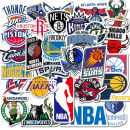 溥畔NBA球星合集贴纸库里詹姆斯欧文涂鸦行李箱头盔不重复防水 32张NBA队徽贴纸