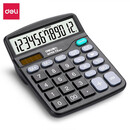 得力（deli）837ES双电源桌面办公计算器 12位大屏幕桌面计算机 办公文具用品 