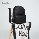 Calvin KleinJeans男士校园风满版压印字母拉链ck大容量双肩包节日礼物HH2622 UB1-太空黑 OS