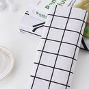嘉枝鹿桌布布艺棉麻小清新长方形餐桌布茶几布台布ins风书桌布学生宿舍 田字白格 200*150cm