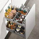 悍高  HIGOLD马丁2.0系列调料篮抽拉厨房拉篮橱柜纳米双层阻尼抽屉式收纳五金 450柜(306094S)